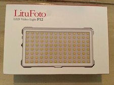 LED Video Light LituFoto F12 Mini Camera Lighting Built-in Rechargeable Batte...