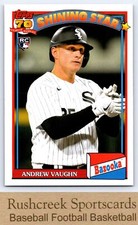 2021 Topps Archives #91BZ-10 Andrew Vaughn RC 1991 Topps Bazooka Shining Stars