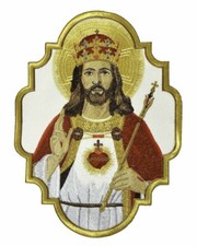 Embroidered Liturgical Applique "Christ the King" Chasuble Vestment AP406220