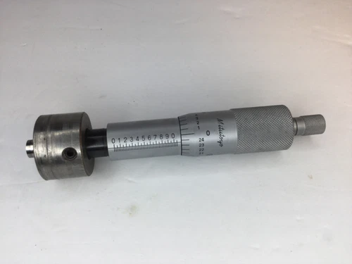 Mitutoyo Micrometer Head .001" Ratchet Thimble Carbide Face 0-1" Range NR!