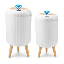 2 pk Smart Sensor Trash Can 3 Gallon + 2.6 Gallon Hand Free Touchless