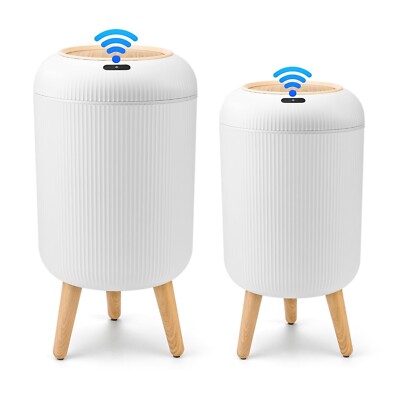 2 pk Smart Sensor Trash Can 3 Gallon + 2.6 Gallon Hand Free Touchless