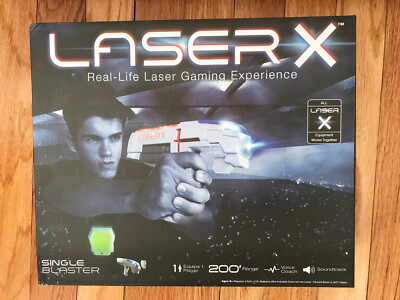 Laser X Single Player 1 Blaster + 1 Receiver Vest Laser Tag Sealed