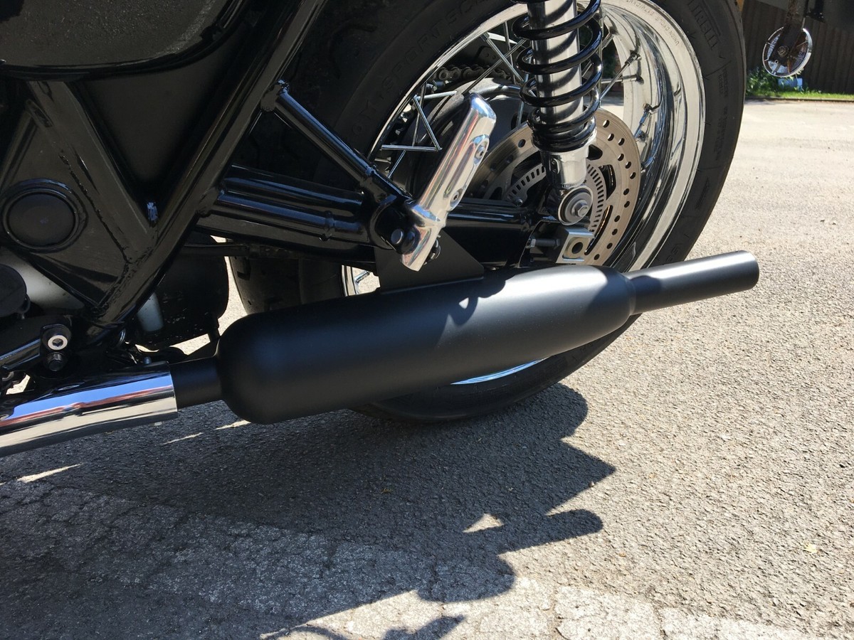 TRIUMPH BONNEVILLE EXHAUSTS NORMAN HYDE BLACK TOGA T100 T120