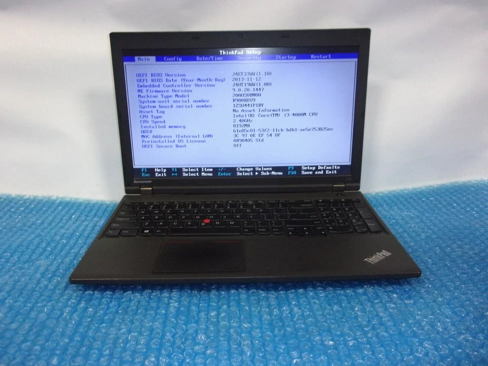 LENOVO THINKPAD L540 I3-4000M 2.40GHZ 4GB RAM 128SSD Win 10 Pro - Image 2 of 4
