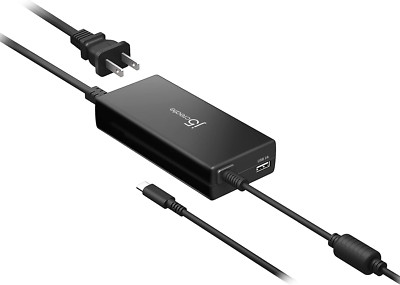 USB Type C Super Charger PD 90W + USB Type a 10W Fast Charging for Chromebook, L