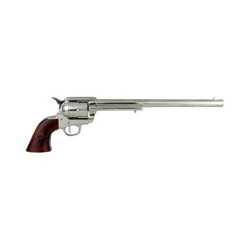 Denix M1873 Single Action Buntline Special Revolver Non-Firing Gun - Nickel - Picture 2 of 7