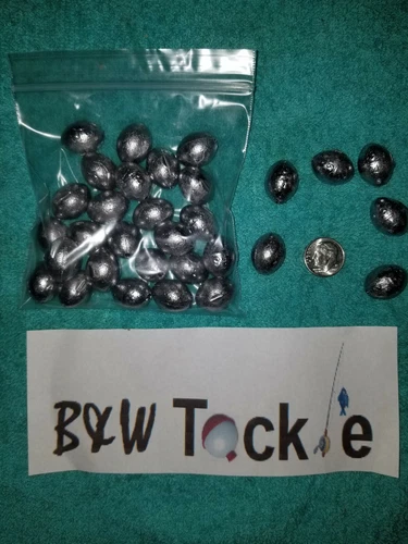 50pcs. 3/4 oz Egg Sinkers  Slip Sinkers, Weights, Fishing,  FREE shipping