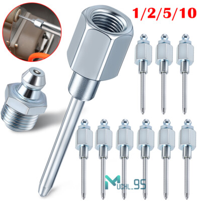 1/2/5/10PCS Grease Gun Needle Tip of The Mouth Removable Needle Nose Head Nozzle