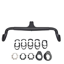 Carbon Rennrad Lenker Vorbau Integriert 400-520mm 25° Flare Gravel All-Road Aero