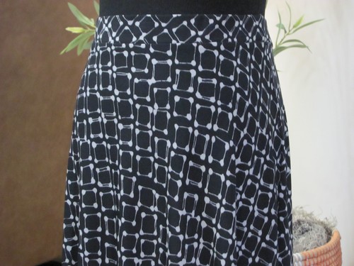 George Black and White Abstract Skirt Size XL (16-18) - Picture 2 of 3
