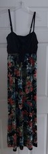 i Jeans by Buffalo Dress Womens M Tahiti Floral Knot Maxi Sundress