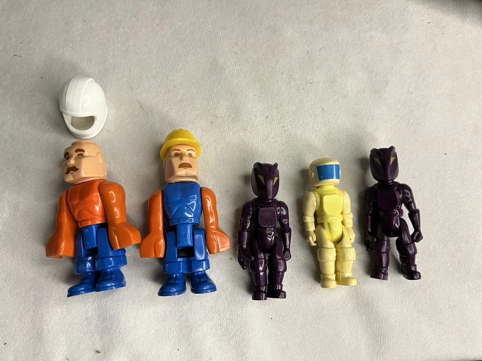 Lote de 9 piezas de construcción aleatorias mega Fisher Price vintage de 9 libras Foto 2 de 4