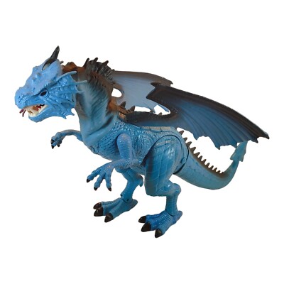Winged Medieval Blue Dragon 17