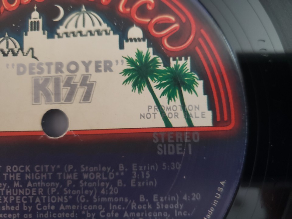 Kiss Destroyer Orig 1976 Casablanca Vinyl LP Super Rare Promo Copy Pro