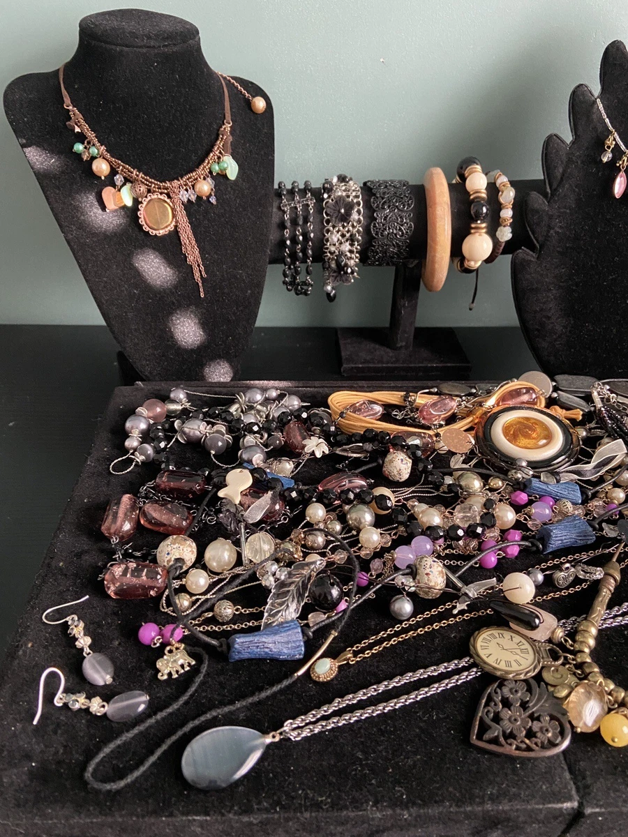 job lot costume jewellery used Nice Necklaces Bracelets Wear Sell