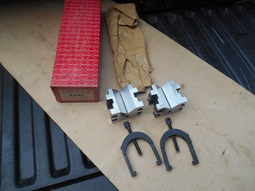 Starrett 568C V-blocks and Clamp Set, Matched Pair, USA