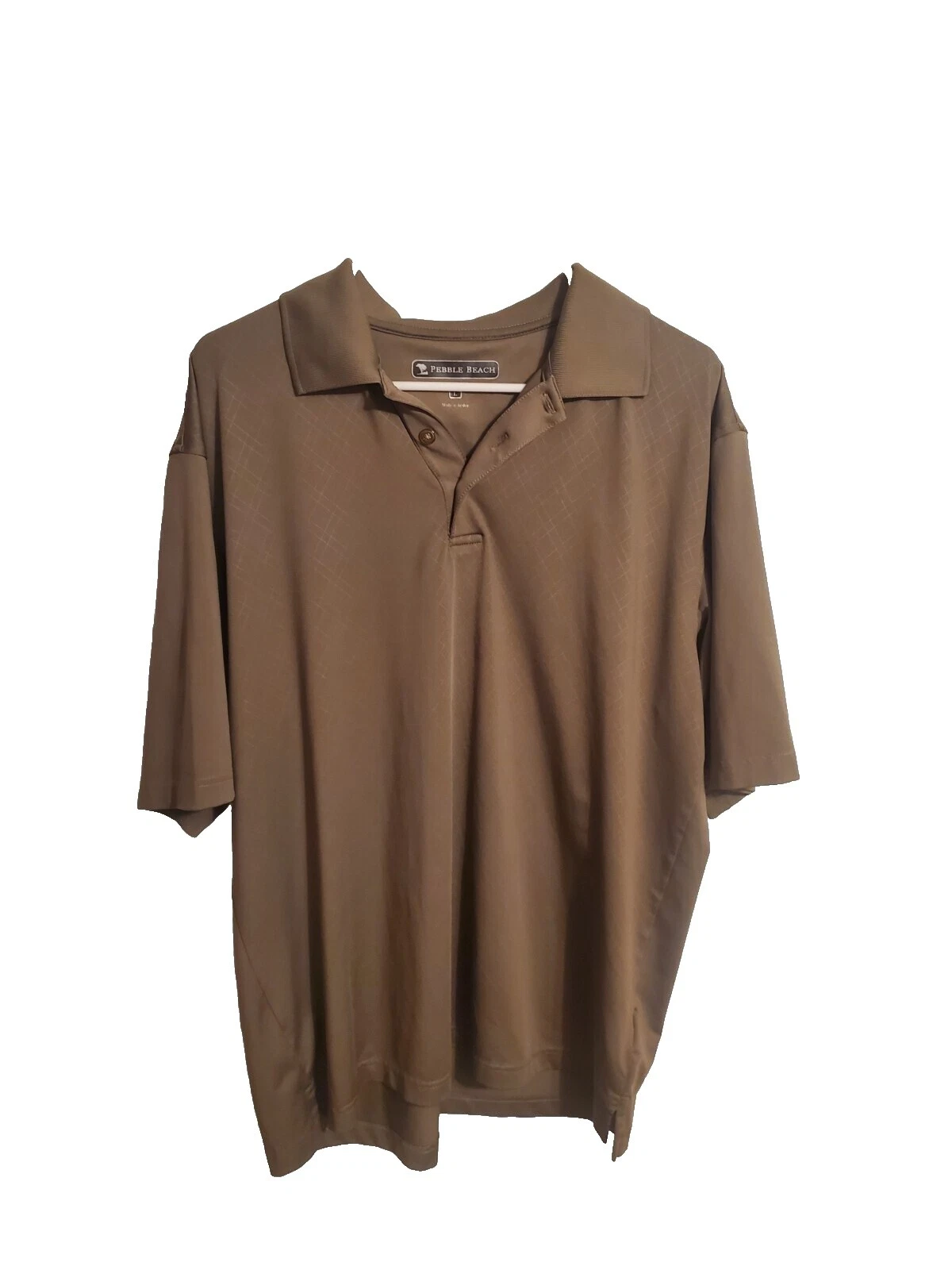 Мужские рубашки Pebble Beach однотонные повседневные на пуговицах