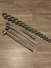 Craftsman Tools USA 3/4 Drive 19 件 SAE 套筒套装棘轮断路器杆英寸全新陈货 