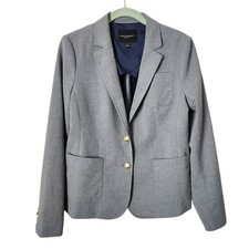 BANANA REPUBLIC Classic Fit Gray Wool Blend Blazer Jacket Academia Preppy 8