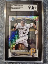 2025 Bowman Mega Box Konnor Griffin Chrome Prospect SGC 9.5