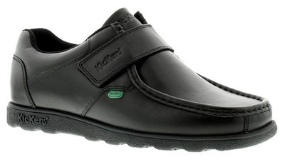 Kickers Herrenschuhe Arbeit Schule Fragma Strap 3 Am Leder schwarz UK Größe