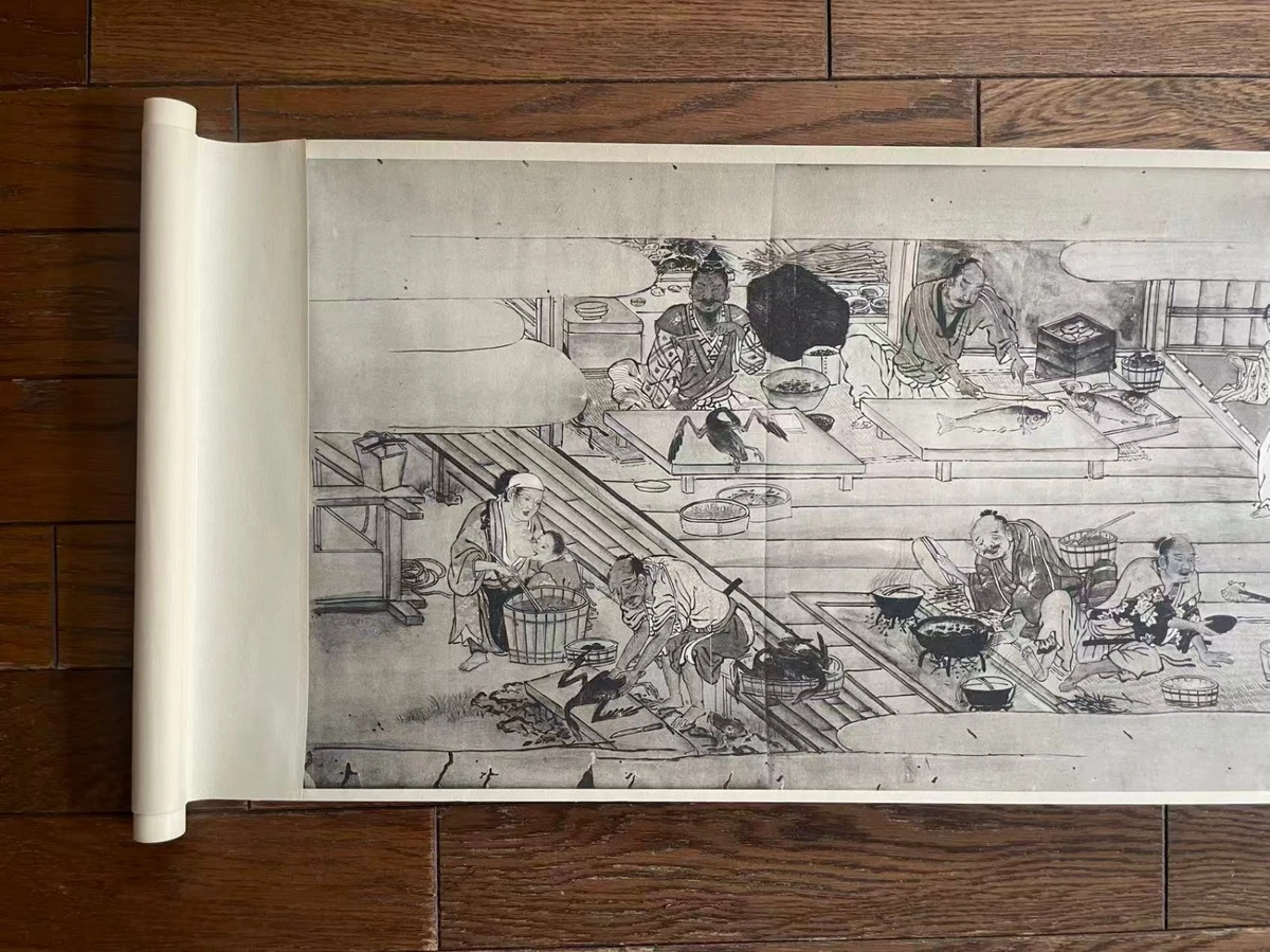 Japanese Calligraphy In Antique Japanese Paintings & Scrolls for