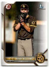 2022 Bowman Draft #BD-119 Henry Williams San Diego Padres