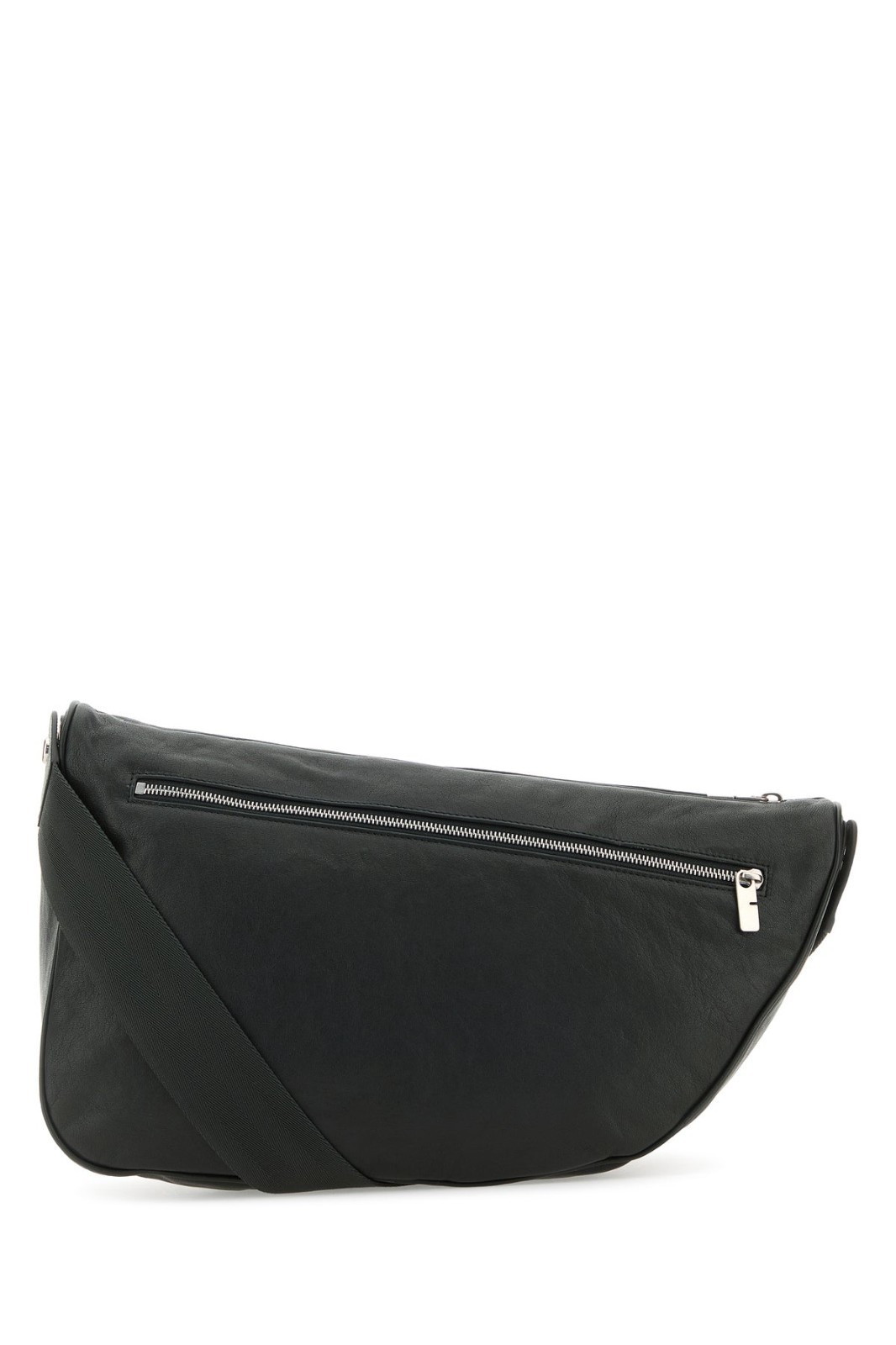 BURBERRY Shield Slate Large Black Leather Crossbody Bag New And Authentic