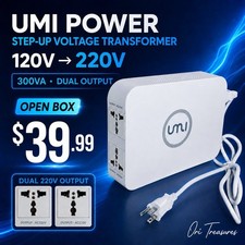 UMI 120V to 220V Step Up Voltage Converter, Step Up 110V to 220V, Work with 220.