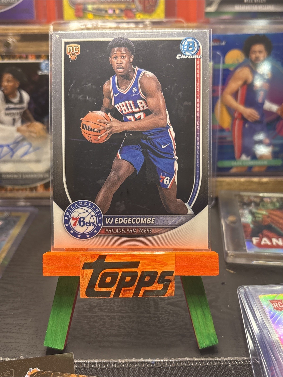 2025-26 Bowman Chrome VJ EDGECOMBE #BCV-3 Chrome Rookie Card - 76ers