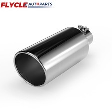 3 Inlet 6 In Outlet 15 Overall Length Stainless Steel Universal Exhaust Tip 3 Inlet 6 In Outlet 15 Overall Length Stainless Steel Universal Exhaust Tip