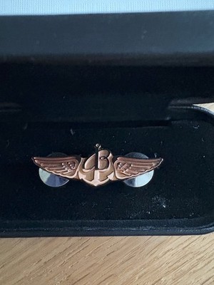 Breitling Pin Ansteckpin Captain rosévergoldet - Sammler selten VIP