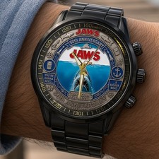 FREESHIP The Jaws 50th anniversary Commemorative 3755 Stainless Steel Watch