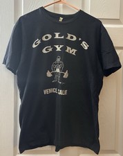Men  s Bodybuilding.com  Gold  s Gym  Black T-Shirt. Size - Large Good Condition 