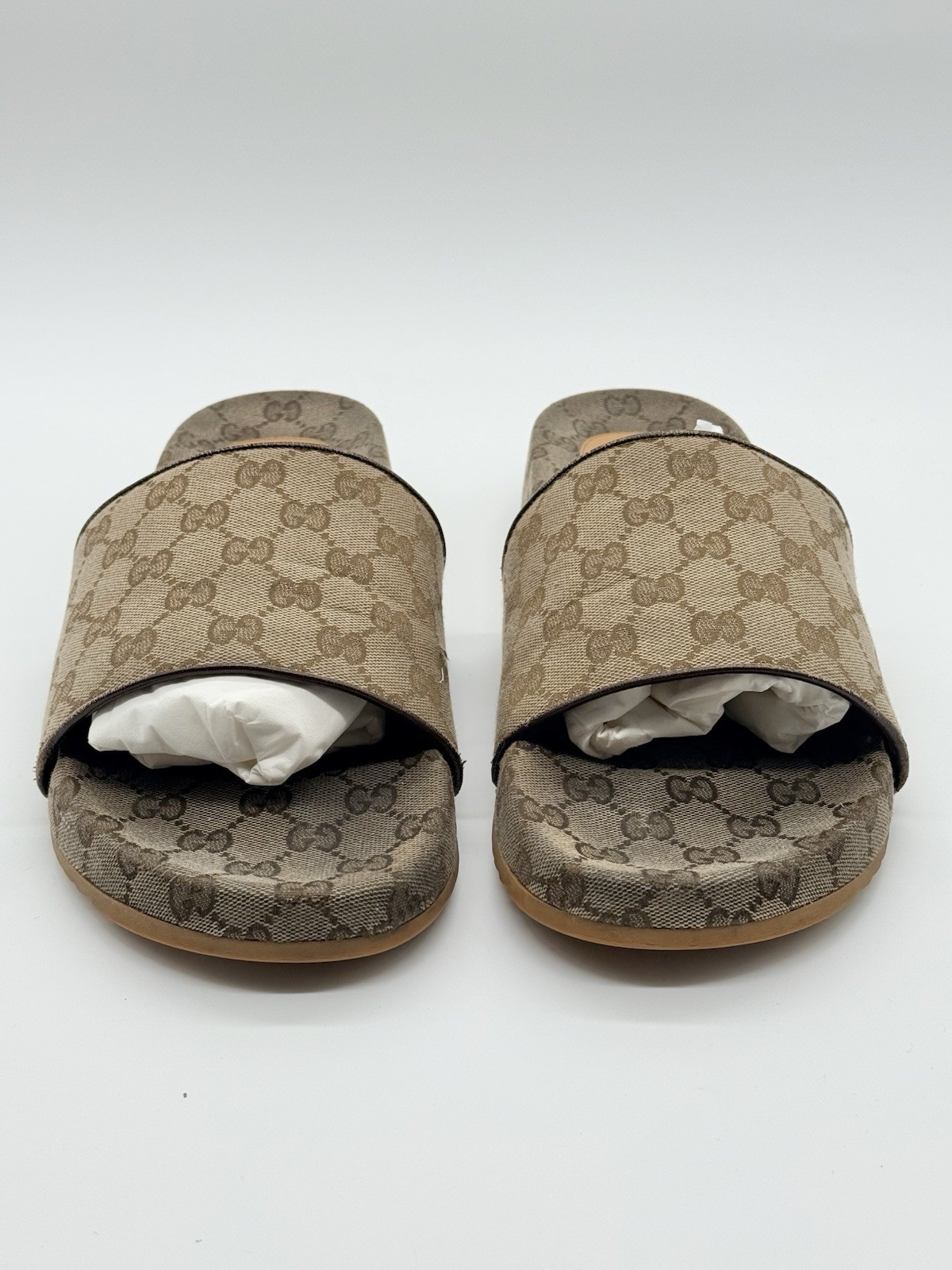Size 13 - Gucci Interlocking GG Monogram Slides S… - image 4