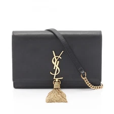 SAINT LAURENT PARIS Kate Tassel Chain Shoulder Crossbody Bag 452159 leather BK