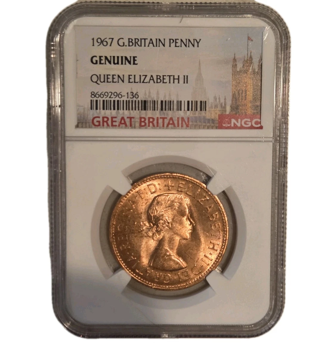 NGC MS64 RD 1967年 イギリス ブリタニア ペニー 大型銅貨 NGC MS64 RD 1965年 イギリス ブリタニア 大型銅貨 ペニー 【公式通販】