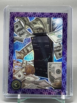 Cardsmiths Currency Ser 2 #21 Smart phone Amethyst 45/49 Gemstone refractor Card
