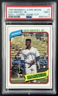 KEN GRIFFEY JR. PSA 9 1990 BASEBALL CARD BOOM #5 REPLI-CARDS HAND CUT 2471