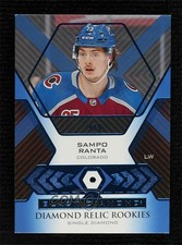 2021 Black Diamond Relic Rookie Gems Single Sapphire 9/9 Sampo Ranta #BDR-SR 0c3