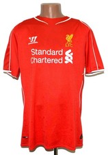 LIVERPOOL ENGLAND 2014/2015 HOME FOOTBALL SHIRT WARRIOR SIZE XL ADULT
