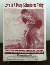 1955 Love Is A Many-Splendored Thing Sheet Music - Hollywood Film Memorabilia