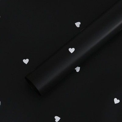 Solid Color Love Heart Flower Wrapping Paper Waterproof Gift Packaging Floris...
