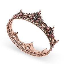 Crystal Crown Rhinestone Tiara for Men Prom Birthday Wedding Cosplay Party