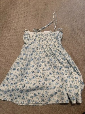 Miami Francesca s White and Blue Floral Sundress, Size S, Excellent Condition