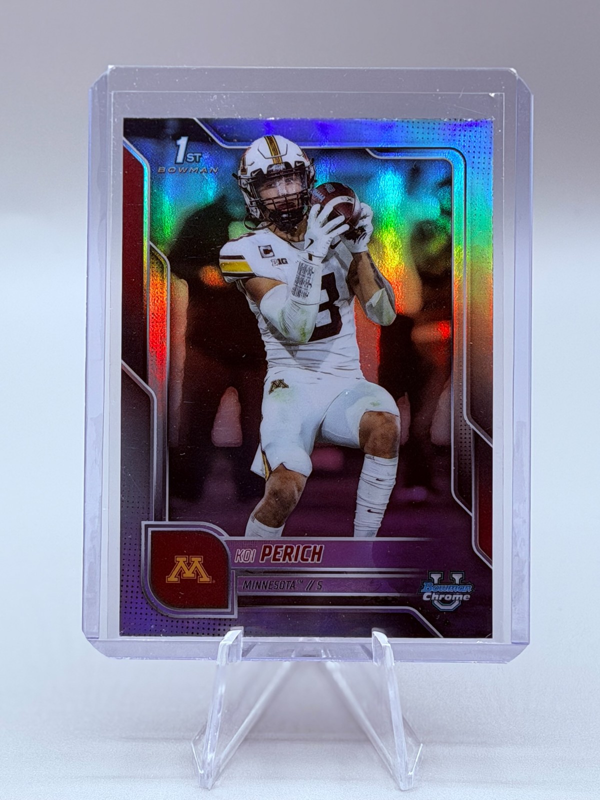 2025 Bowman University Chrome Koi Perich Refractor Minnesota Golden Gophers #116