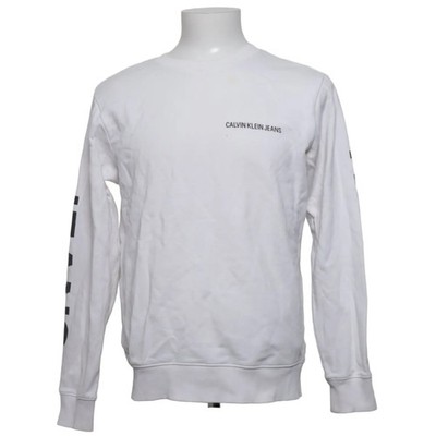 Calvin Klein Jeans, Sweatshirt, Größe: S, Weiß, Baumwolle, Print, Sweat #zMl