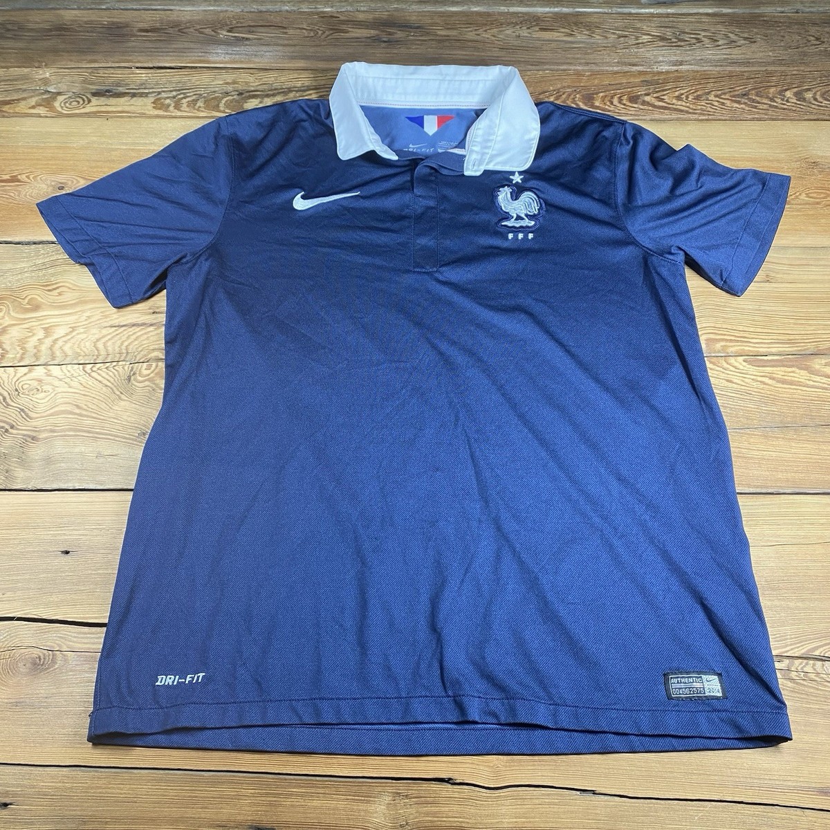 2014-2015 World Cup France Nike Authentic Home Kit Shirt Jersey