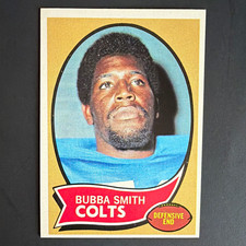 Topps 1970 Topps Bubba Smith #114 Baltimore Colts Rookie Football Card. rookie card picture